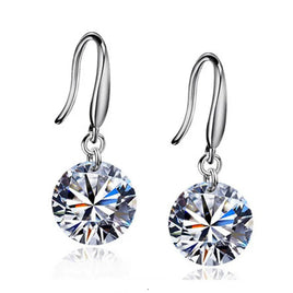 Sparkling Diamond Drop Earrings