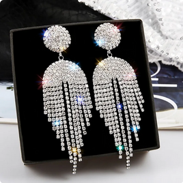 Sparkling Diamante Drop Earrings