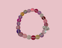 "Vibrant Glass Bead Bracelet"