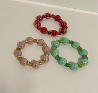 Assorted Acrylic Beaded Bracelets 🌈